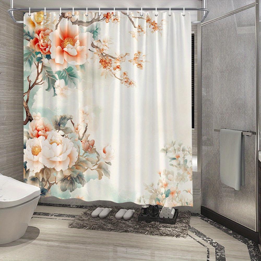 1Pc Vintage-Style Shower Curtain With Delicate Pink Peonies & Soft Pastel Floral Design, Ethereal Romantic Scene, Includes W60H190(CM)-1 Pcs
1Pc Vintage-Style Shower Curtain With Delicate Pink Peonies & Soft Pastel Floral Design, Ethereal Romantic Scene, Includes W60H190(CM)-1 Pcs