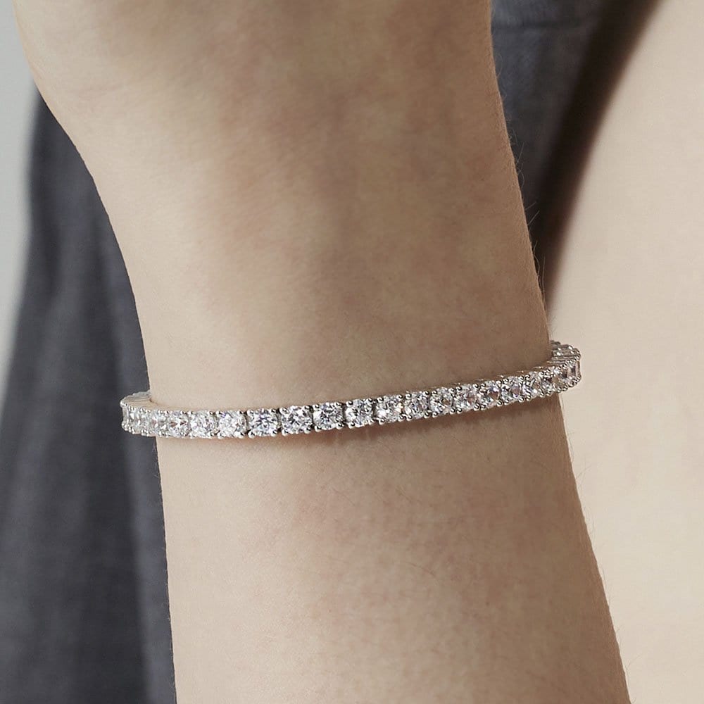 Essence Silver (W) 4-Prong Tennis Bracelet 3mm Hl4B5B400W9 18.5cm
Essence Silver (W) 4-Prong Tennis Bracelet 3mm Hl4B5B400W9 18.5cm