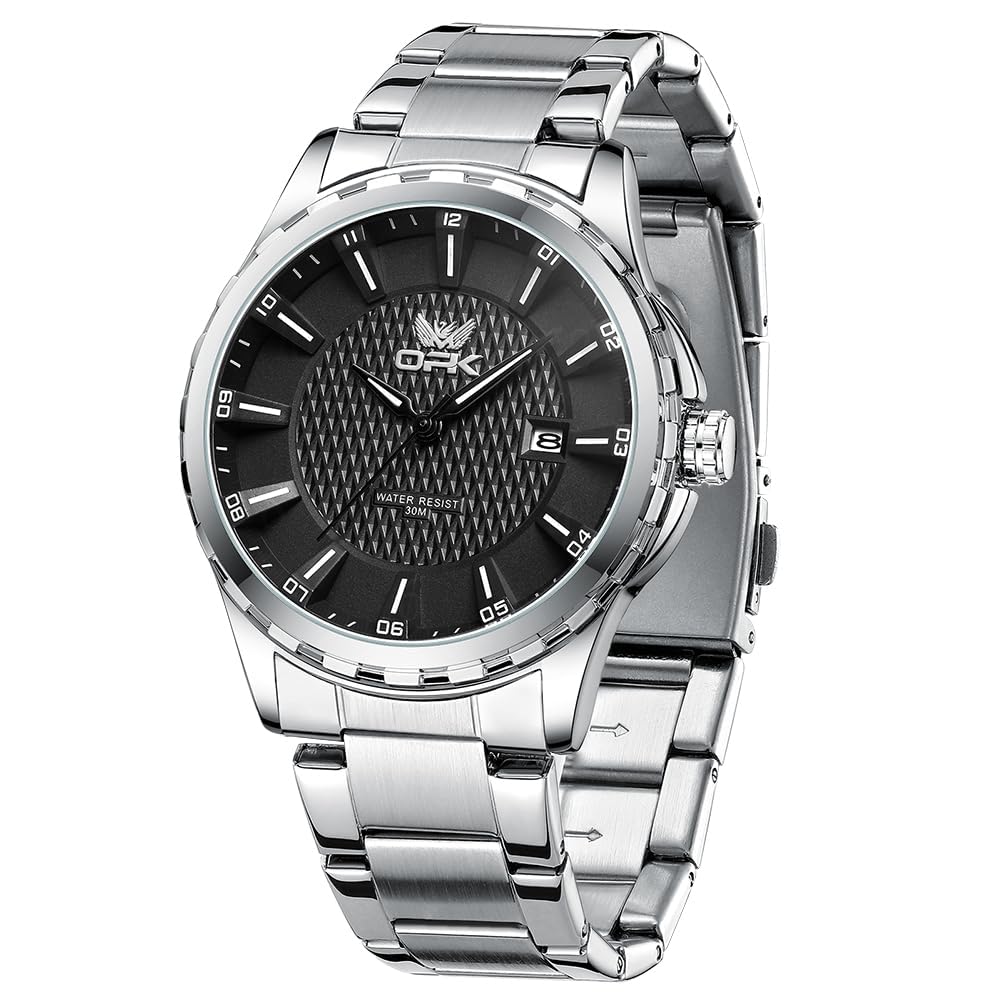 OPK Quartz Simple and Stainless Classic Date Perfect Gift for High School Students and Office Black Men s Watch, Popular, Stylish, Steel, Waterproof,
OPK Quartz Simple and Stainless Classic Date Perfect Gift for High School Students and Office Black Men s Watch, Popular, Stylish, Steel, Waterproof,
