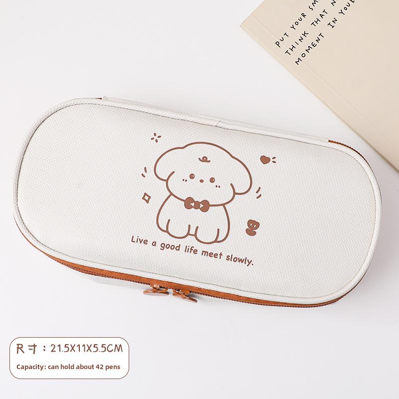 Пенал для девочек из холста большой емкости для учеников средней школы в простом стиле Ins
Пенал для девочек из холста большой емкости для учеников средней школы в простом стиле Ins