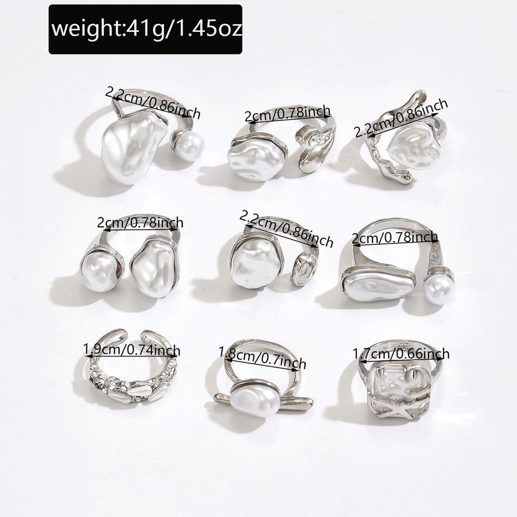 Elegant Baroque Pearl Ring With Geometric Design For Fashionable Women срібний
Elegant Baroque Pearl Ring With Geometric Design For Fashionable Women срібний