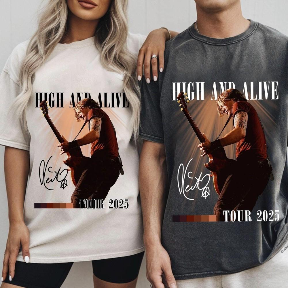 Keith Urban High And Alive Tour 2025 Shirt, Gift for Fan Pop and Rock Music. S
Keith Urban High And Alive Tour 2025 Shirt, Gift for Fan Pop and Rock Music. S