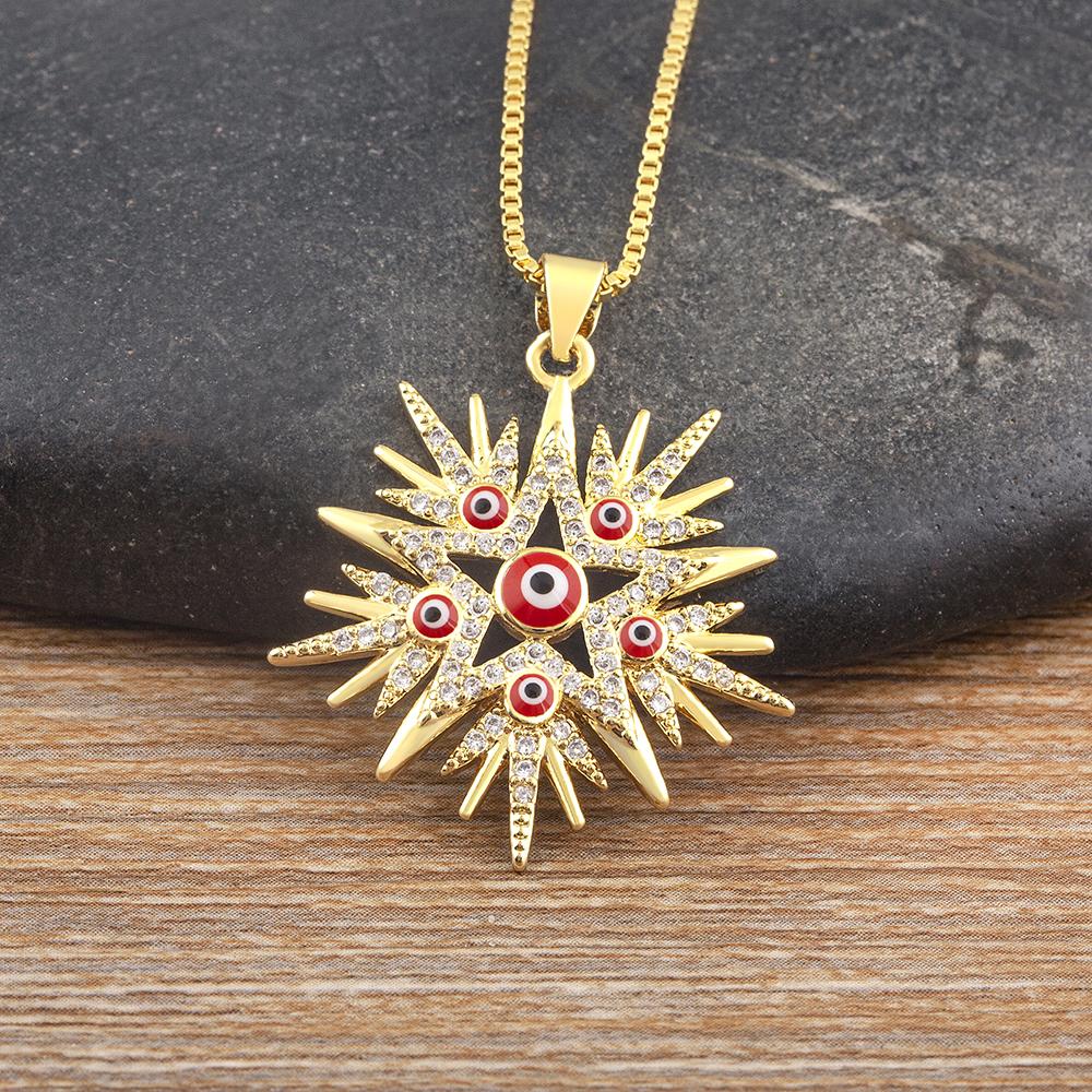 Nidin New Popular Irregular Geometric Evil Eye Zircon Charm Pendant Necklace For Female Male Personality Design Jewelry Gifts червоний
Nidin New Popular Irregular Geometric Evil Eye Zircon Charm Pendant Necklace For Female Male Personality Design Jewelry Gifts червоний