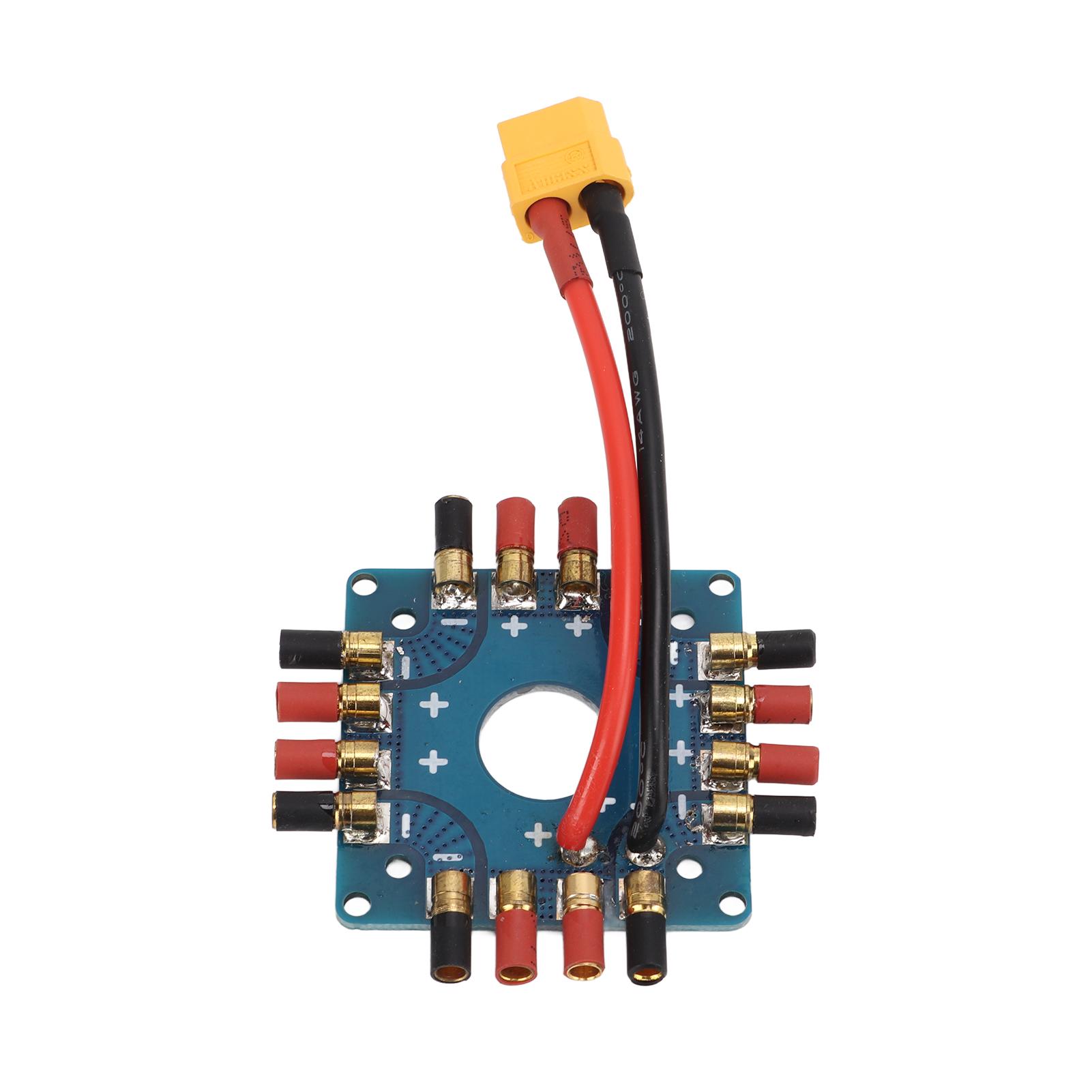 ESC Power Supply Distribution Board Connection Board with XT60 Plug 3.5mm Banana Connectors for RC Drone
ESC Power Supply Distribution Board Connection Board with XT60 Plug 3.5mm Banana Connectors for RC Drone
