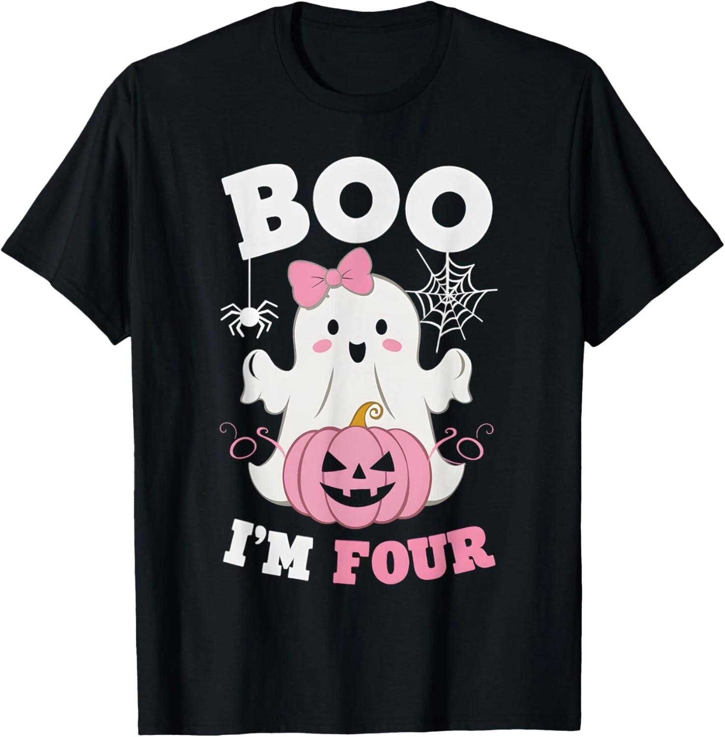 Ghost Boo I_m Four Year 4th Birthday Girls Halloween Groovy T- Shirt 4XL
Ghost Boo I_m Four Year 4th Birthday Girls Halloween Groovy T- Shirt 4XL