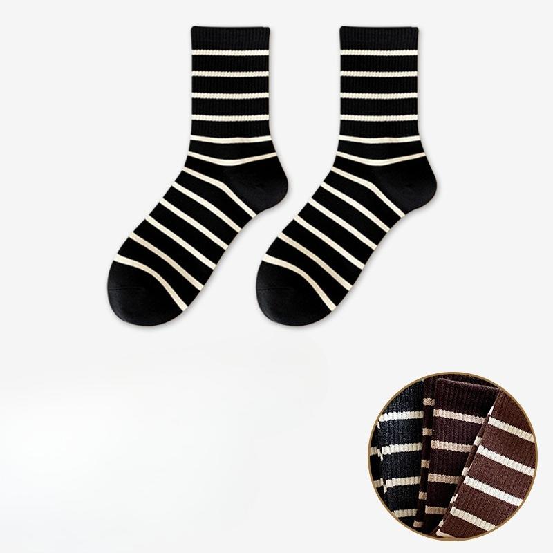 Женские весенне-осенние повседневные полосатые носки из хлопка без косточек, впитывающие пот, дезодорирующие, антибактериальные 7а 1 pair чёрный
Женские весенне-осенние повседневные полосатые носки из хлопка без косточек, впитывающие пот, дезодорирующие, антибактериальные 7а 1 pair чёрный