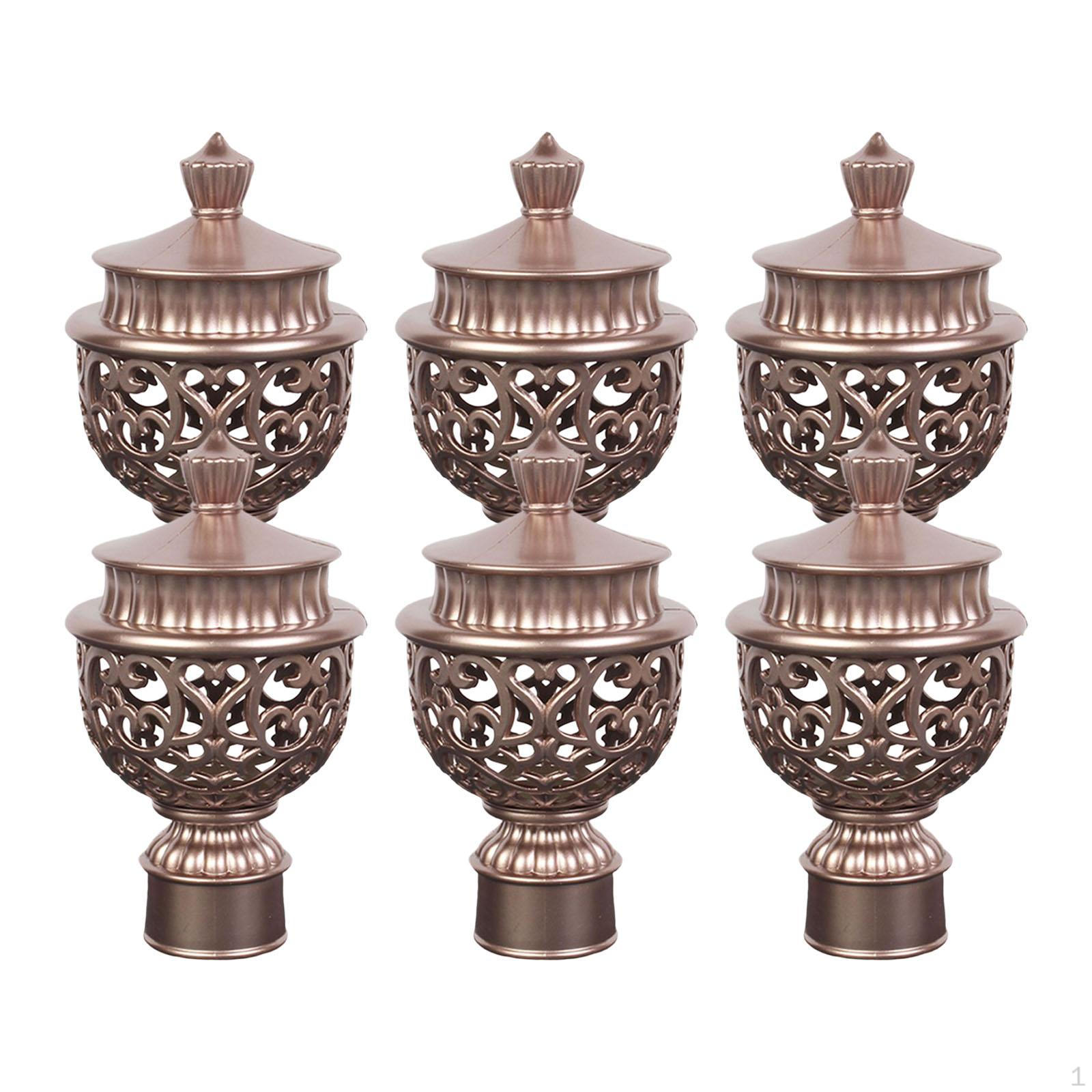 6 Pieces Curtain Cap Vintage Decor Ends Window Home As Described рожевий колір золота
6 Pieces Curtain Cap Vintage Decor Ends Window Home As Described рожевий колір золота