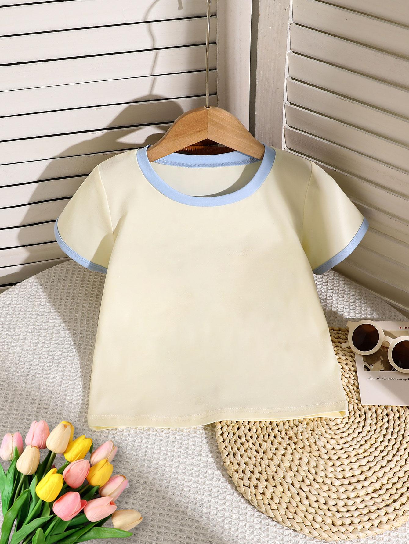 Girls Simple Everyday Crew-Neck T-Shirt with Contrast-Trim Cuffs — Spring/Summer Style 4Y синий
Girls Simple Everyday Crew-Neck T-Shirt with Contrast-Trim Cuffs — Spring/Summer Style 4Y синий