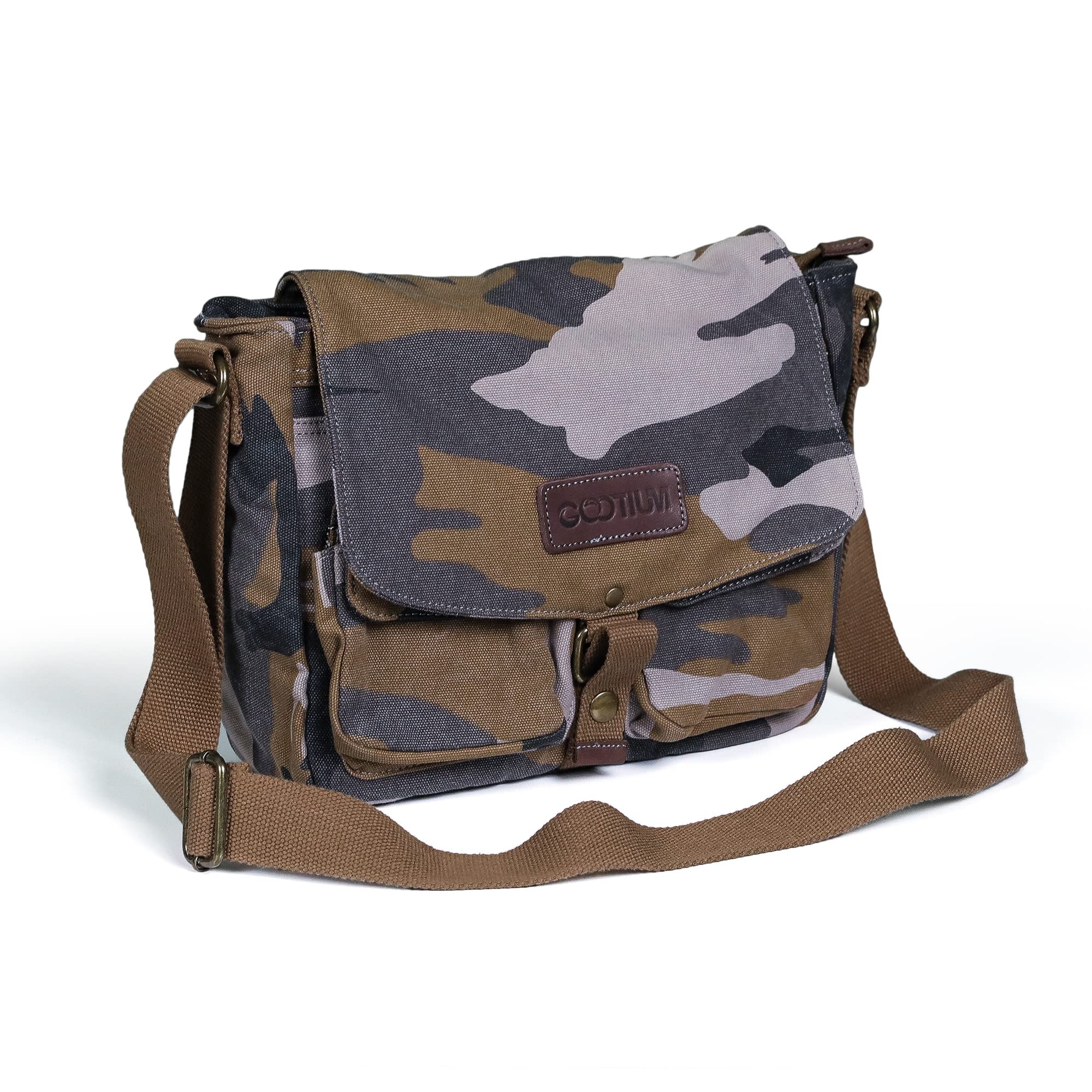 Gootium 30624 Vintage Canvas Messenger Bag Men s Shoulder Bag
Gootium 30624 Vintage Canvas Messenger Bag Men s Shoulder Bag