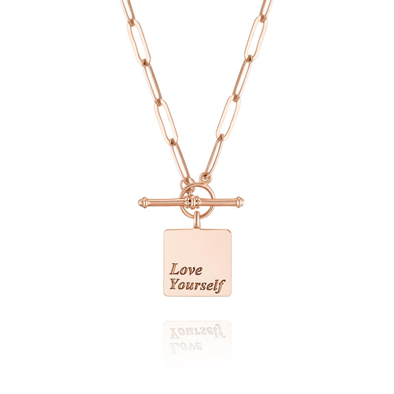 MAISON DE SHE 14K Gold Square Dangle Chain Necklace BN03011 Pink Gold
MAISON DE SHE 14K Gold Square Dangle Chain Necklace BN03011 Pink Gold