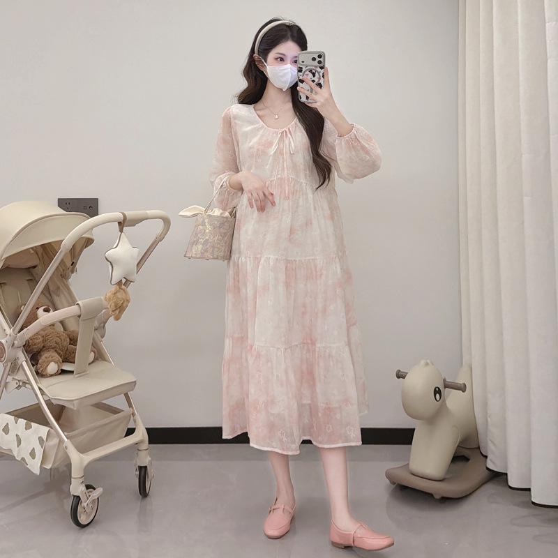 Floral Chiffon Loose Maternity Dress with Long Sleeves and Belly Coverage Double Extra Large розовый
Floral Chiffon Loose Maternity Dress with Long Sleeves and Belly Coverage Double Extra Large розовый