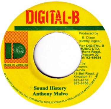 7-дюймовая пластинка ANTHONY MALVO - Sound History none Digital-B 1989 Ямайка Регги, Ска и Даб Б/У
7-дюймовая пластинка ANTHONY MALVO - Sound History none Digital-B 1989 Ямайка Регги, Ска и Даб Б/У