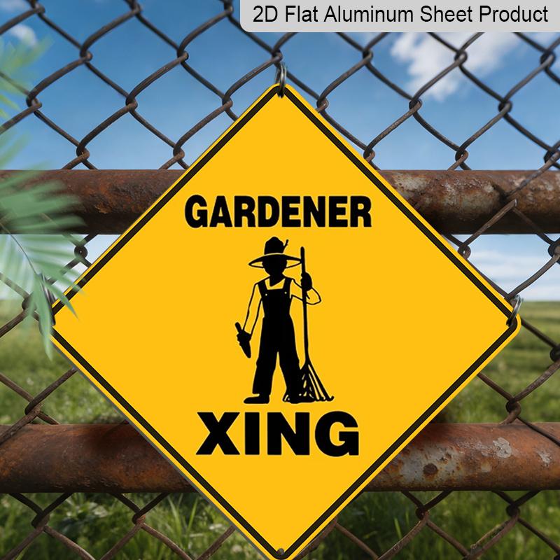 2D Flat - 1pc, Funny Gardener Crossing Sign - Diamond-Shaped Metal Aluminum Warning Plaque with Lawn Mower Design, Yellow & Outdoor/Indoor Farmhouse 20*20cm
2D Flat - 1pc, Funny Gardener Crossing Sign - Diamond-Shaped Metal Aluminum Warning Plaque with Lawn Mower Design, Yellow & Outdoor/Indoor Farmhouse 20*20cm