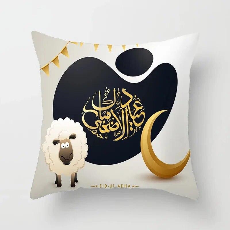 Декоративная наволочка с изображением овцы в честь Рамадана, Ид Мубарак, мечеть Луны, наволочка, декоративная наволочка, диванная подушка для гостиной 40x40cm