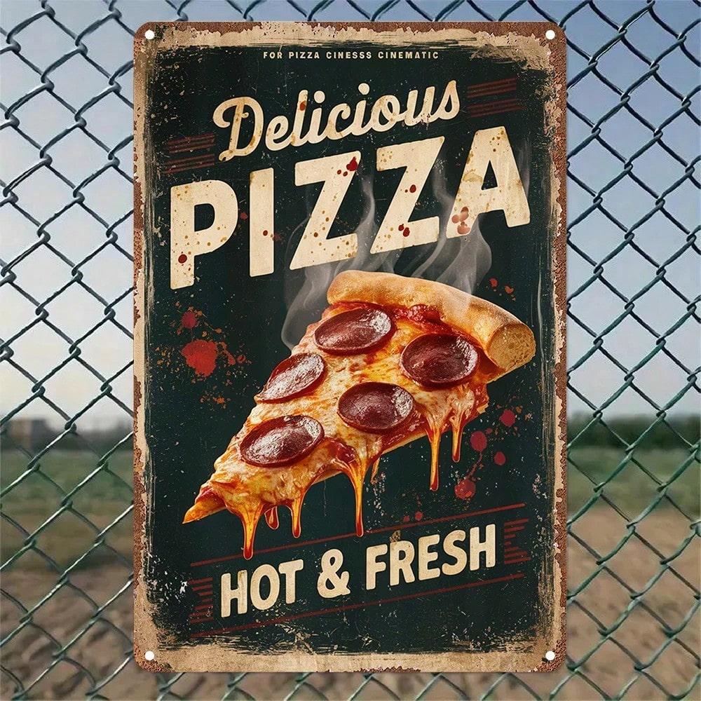 Vintage Tin Metal Sign Distressed Kitchen Wall Decor Retro Pizza Art різнокольоровий
Vintage Tin Metal Sign Distressed Kitchen Wall Decor Retro Pizza Art різнокольоровий