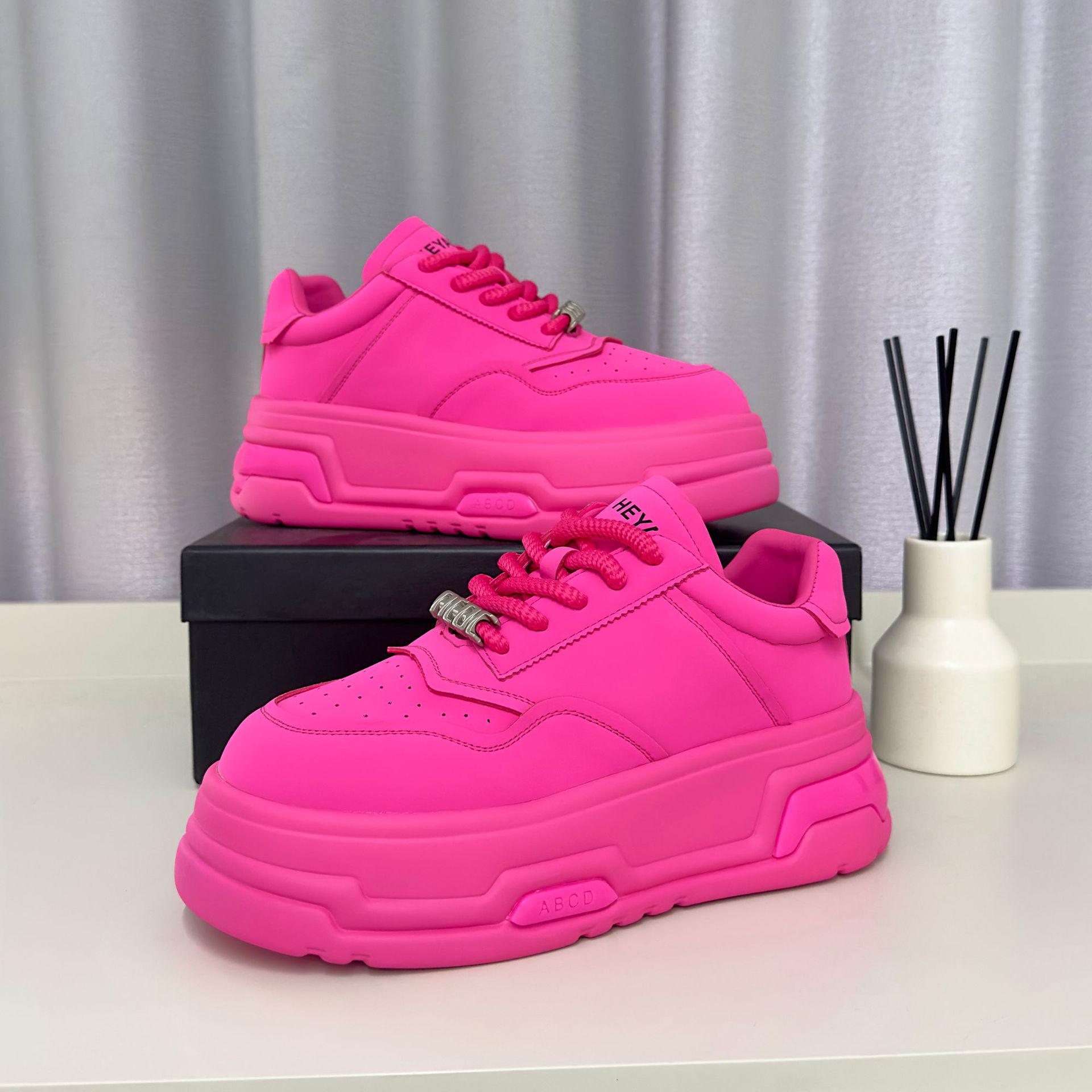 Мужские повседневные кроссовки Heyang белого и розово-красного цвета с увеличением роста - Модные, Универсальные, Удобные, на толстой подошве для осени/зимы 41
Мужские повседневные кроссовки Heyang белого и розово-красного цвета с увеличением роста - Модные, Универсальные, Удобные, на толстой подошве для осени/зимы 41