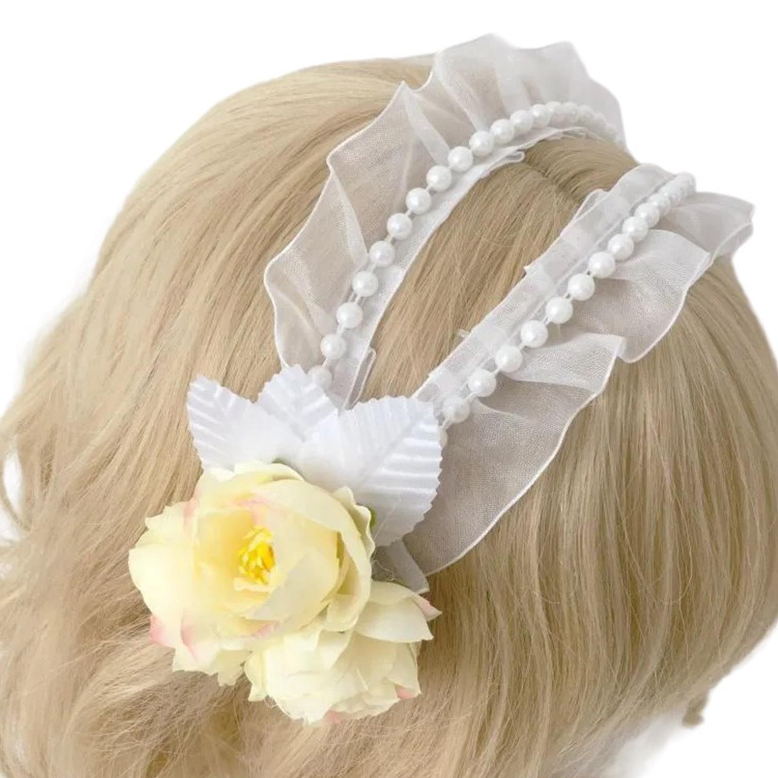 Elegant Lace Hairband Flower Headwear Cosplay Hairpieces Unique and Fashionable Headpiece for Women and Girl жёлтый
Elegant Lace Hairband Flower Headwear Cosplay Hairpieces Unique and Fashionable Headpiece for Women and Girl жёлтый