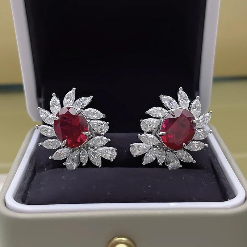 CAOSHI Chic Red Zirconia Stud Earrings for Women Charming Delicate Zircon for Engagement Ceremony Copper Color Accessories Gift
CAOSHI Chic Red Zirconia Stud Earrings for Women Charming Delicate Zircon for Engagement Ceremony Copper Color Accessories Gift