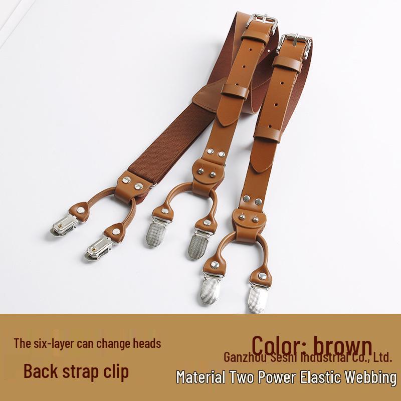 Two-Layer Cowhide Overalls with Six Pockets and 2.5cm Adjustable Suspender Straps
Two-Layer Cowhide Overalls with Six Pockets and 2.5cm Adjustable Suspender Straps
