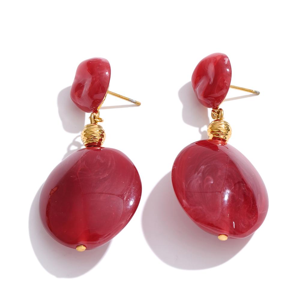 Yhpup Waterproof 3 Color Resin Round Drop Earrings for Women Stainless Steel Spring Summer Charm Stylish Earrings Jewelry 2026
Yhpup Waterproof 3 Color Resin Round Drop Earrings for Women Stainless Steel Spring Summer Charm Stylish Earrings Jewelry 2026