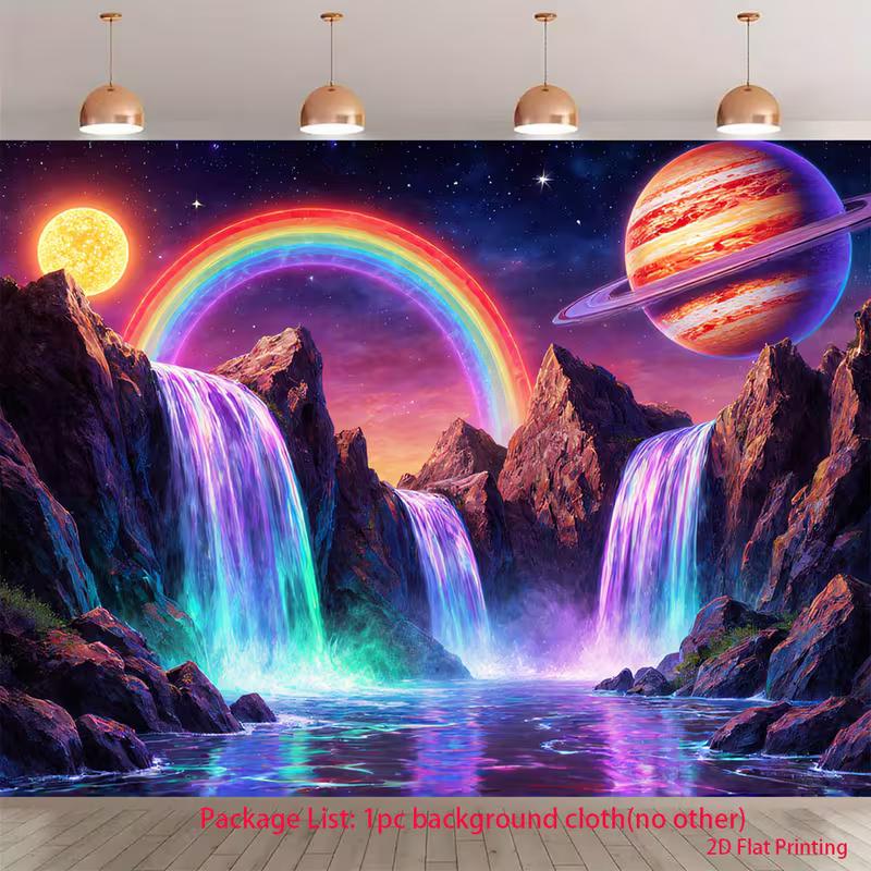2D Neon Galaxy Waterfall Wall Hanging Psychedelic Space Planet Photo Background 47.2x31.5inch/120*80cm
2D Neon Galaxy Waterfall Wall Hanging Psychedelic Space Planet Photo Background 47.2x31.5inch/120*80cm