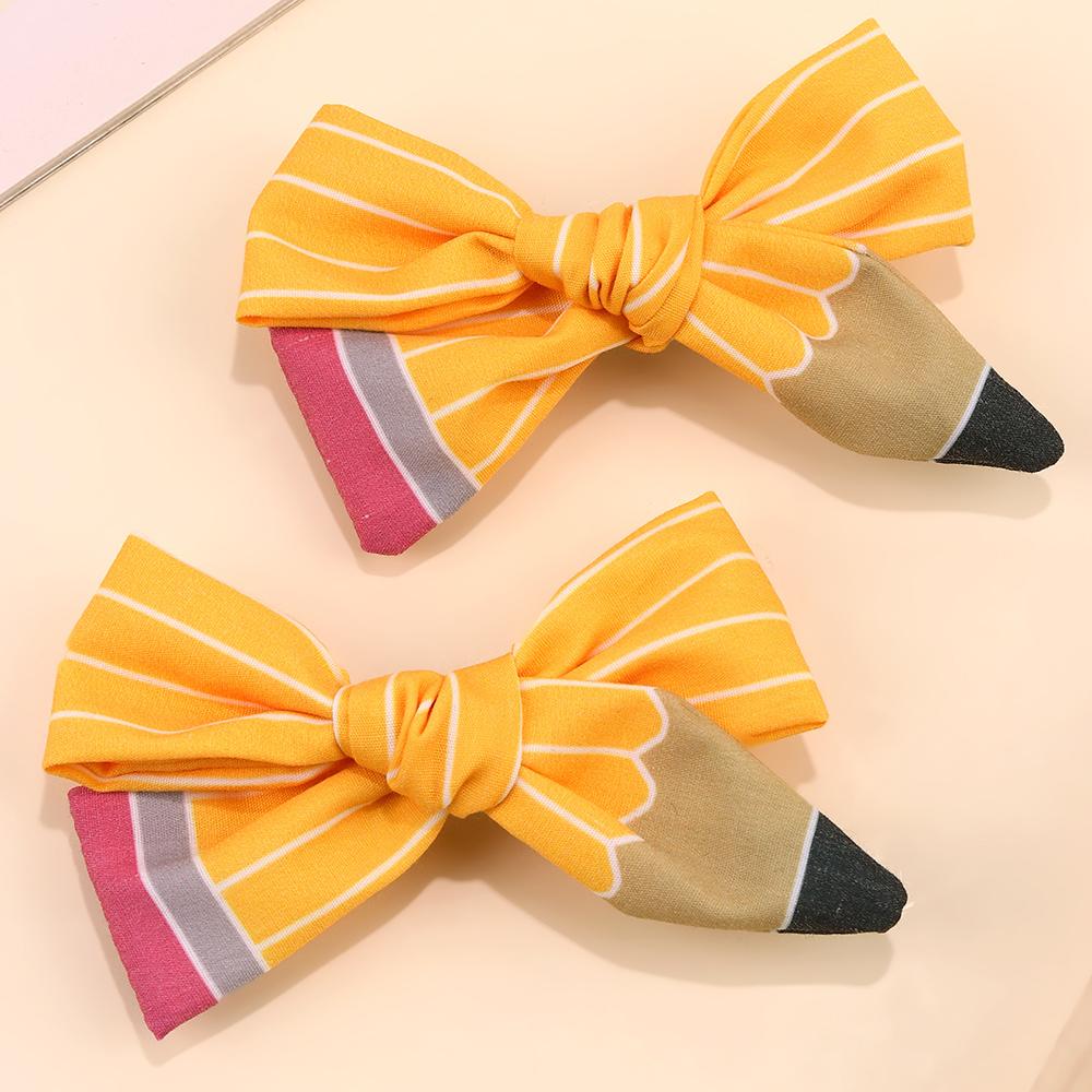 2Pcs Pencil Bow Hair Clips Cute Hairpins Kawaii Back To School Barrette For Girls Children Kids Headdress Headwear Accessories
2Pcs Pencil Bow Hair Clips Cute Hairpins Kawaii Back To School Barrette For Girls Children Kids Headdress Headwear Accessories