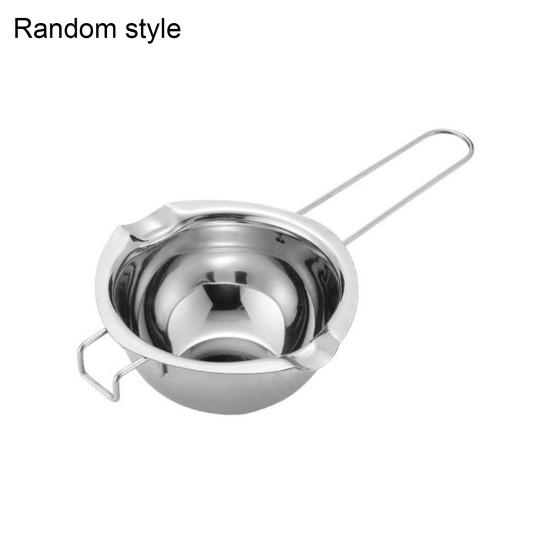 Кастрюля для плавления шоколада с антипригарным покрытием Компактная многофункциональная кастрюля для молока из нержавеющей стали с длинной ручкой