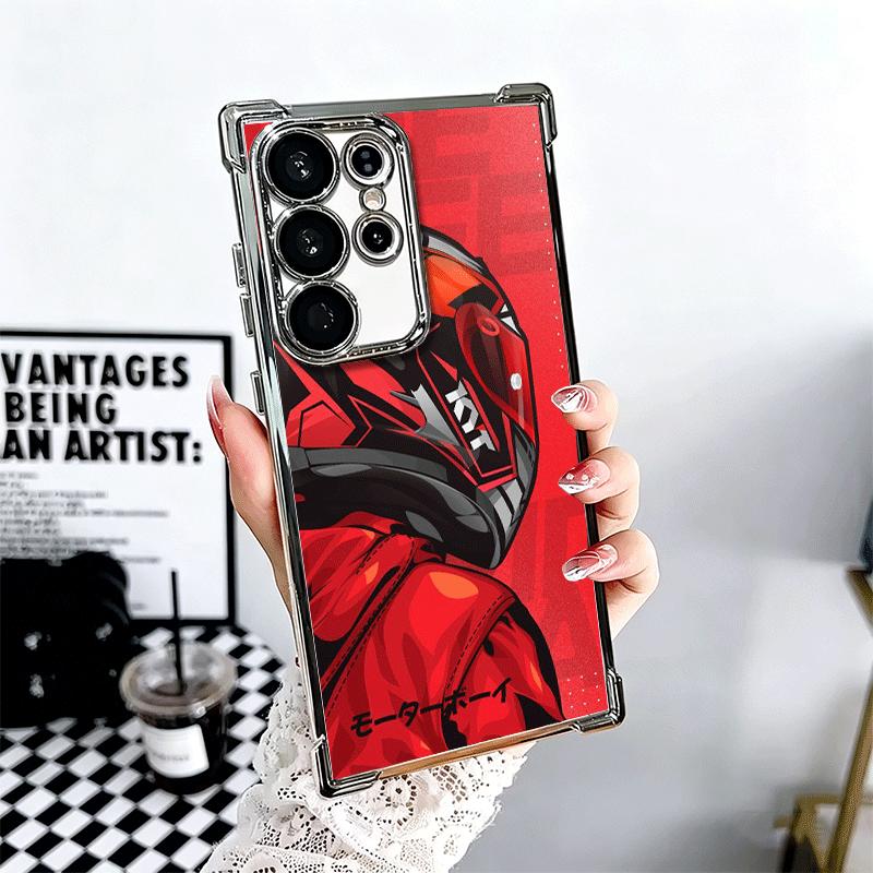 Motorcycle Rider Helmet Soft Phone Case For Samsung Galaxy S26 Ultra S25 Edge S24 FE S23 Plus S22 S21 + S20 Plating Anti-Fall Fu Samsung S25 Ultra
Motorcycle Rider Helmet Soft Phone Case For Samsung Galaxy S26 Ultra S25 Edge S24 FE S23 Plus S22 S21 + S20 Plating Anti-Fall Fu Samsung S25 Ultra