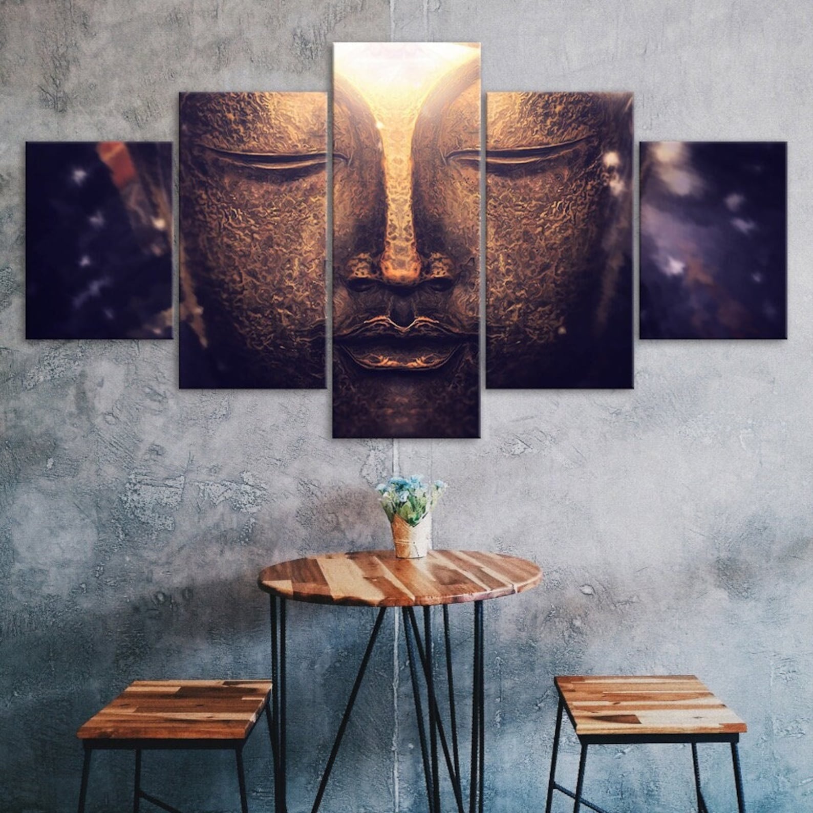 Golden Buddha Statue 5 Piece Canvas Wall Art Five Panel Print Modern Art Poster Home Decor Picture Gift For Him For Her 20X35 20X45 20X55CM
Golden Buddha Statue 5 Piece Canvas Wall Art Five Panel Print Modern Art Poster Home Decor Picture Gift For Him For Her 20X35 20X45 20X55CM