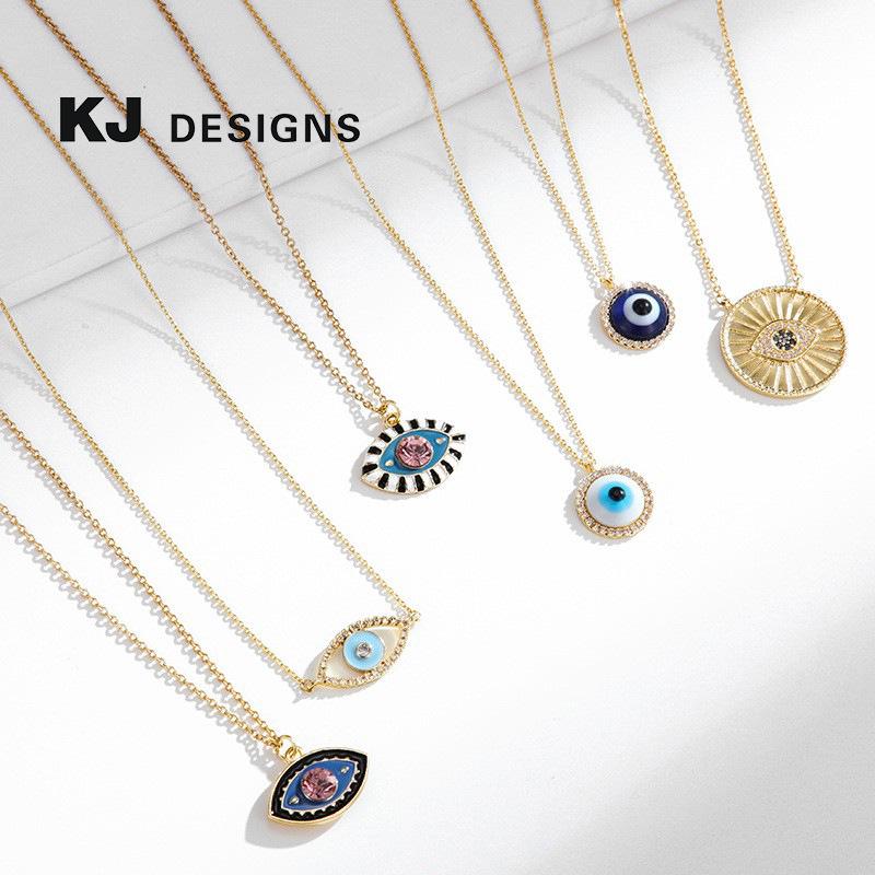 Kenjie Mysticism Evil Eye Pendant Necklace with Tarot Charms for Women - European & American Clavicle Chain
Kenjie Mysticism Evil Eye Pendant Necklace with Tarot Charms for Women - European & American Clavicle Chain