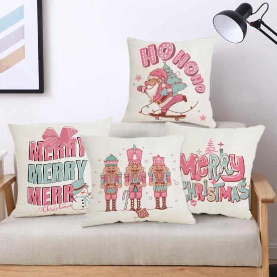 4Pcs Pillow Cover Soft Durable Easy to Use Zipper Design Christmas Throw Pillow Case for Home Decoration
4Pcs Pillow Cover Soft Durable Easy to Use Zipper Design Christmas Throw Pillow Case for Home Decoration