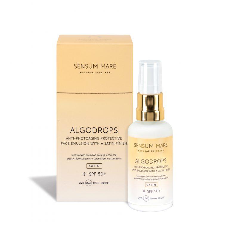 Sensum Mare - Algodrops Satin, 50 ml - kremowa emulsja ochronna przeciw fotostarzeniu SPF 50+ UVB UVA PA++++ HEV/IR
Sensum Mare - Algodrops Satin, 50 ml - kremowa emulsja ochronna przeciw fotostarzeniu SPF 50+ UVB UVA PA++++ HEV/IR