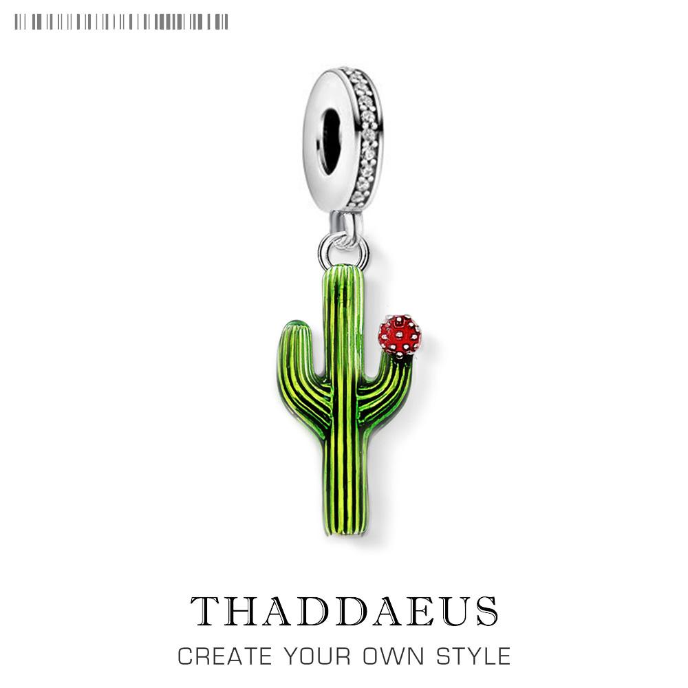 Cactus With Flower Dangle Charm Pendant For Women Girls Trendy 925 Silver Jewelry
Cactus With Flower Dangle Charm Pendant For Women Girls Trendy 925 Silver Jewelry