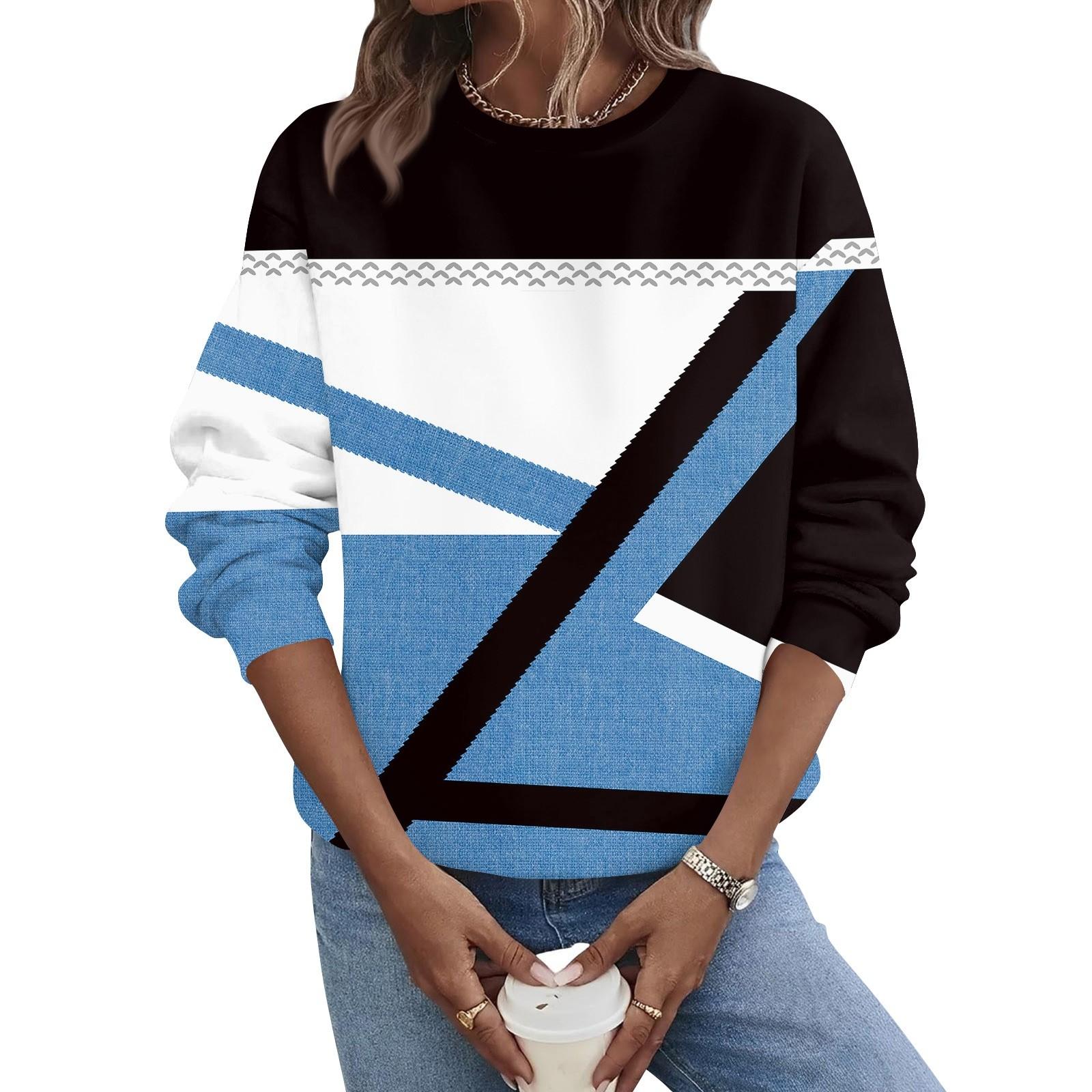 Женская и зимняя повседневная толстовка с круглым вырезом и длинными рукавами с принтом XL синий
Женская и зимняя повседневная толстовка с круглым вырезом и длинными рукавами с принтом XL синий