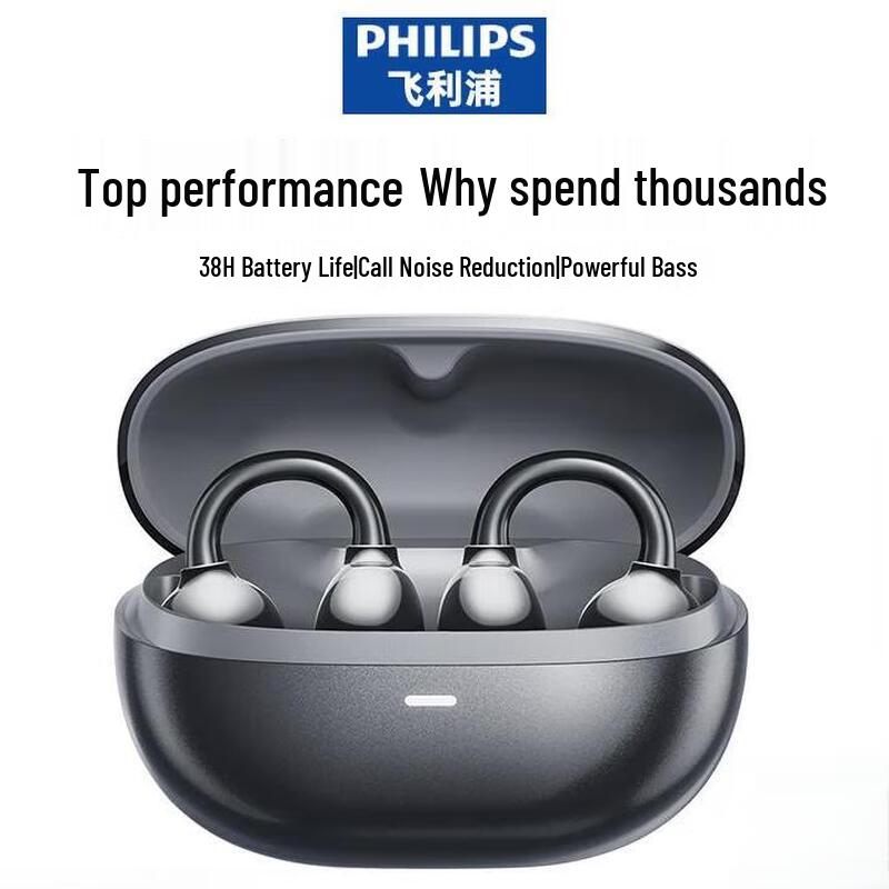 Philips TAT3469 Bone Conduction Ear-Clip Headphones
Philips TAT3469 Bone Conduction Ear-Clip Headphones