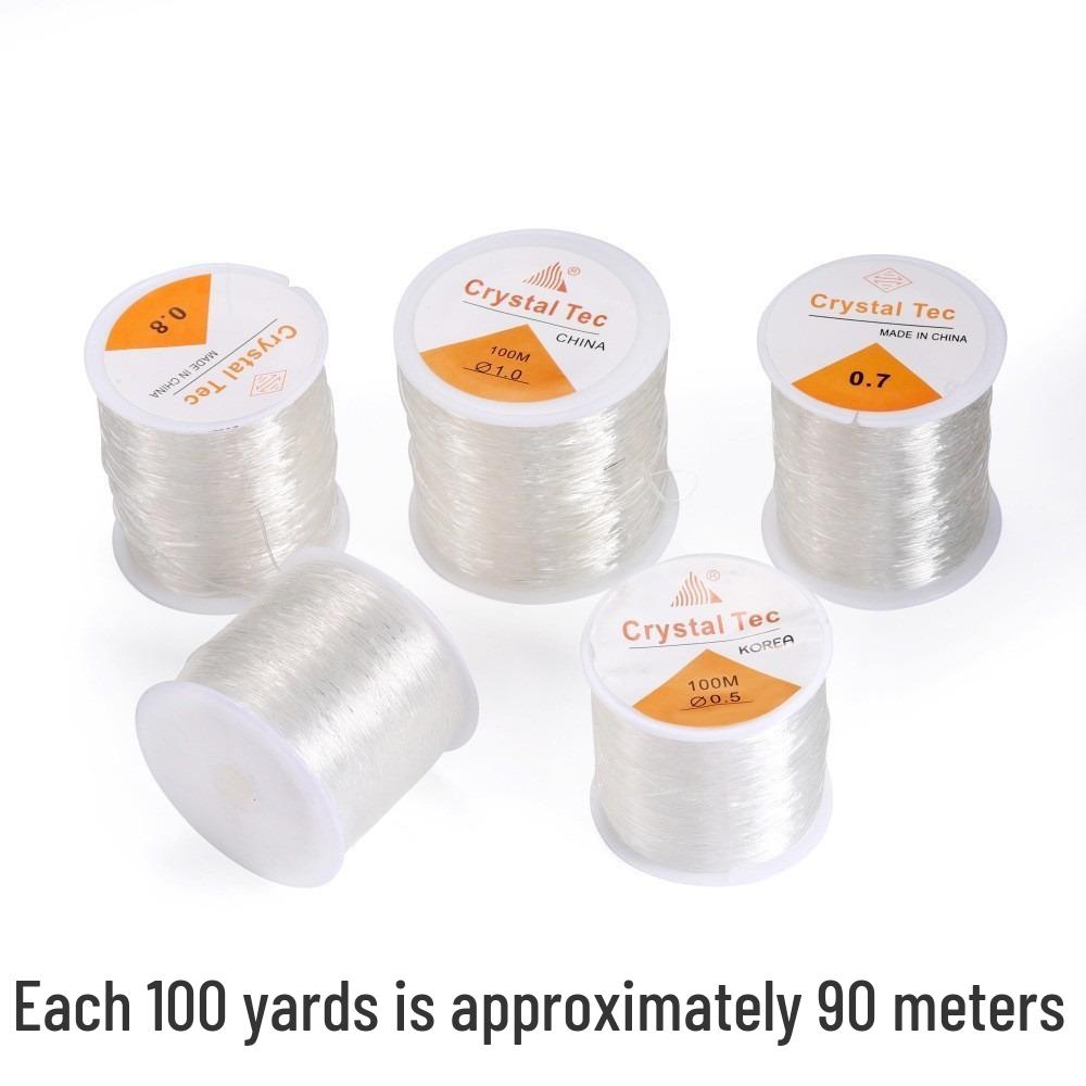 Clear Crystal Elastic Cord for DIY Jewelry Making - Elastic Beading Line 0.5 mm
Clear Crystal Elastic Cord for DIY Jewelry Making - Elastic Beading Line 0.5 mm