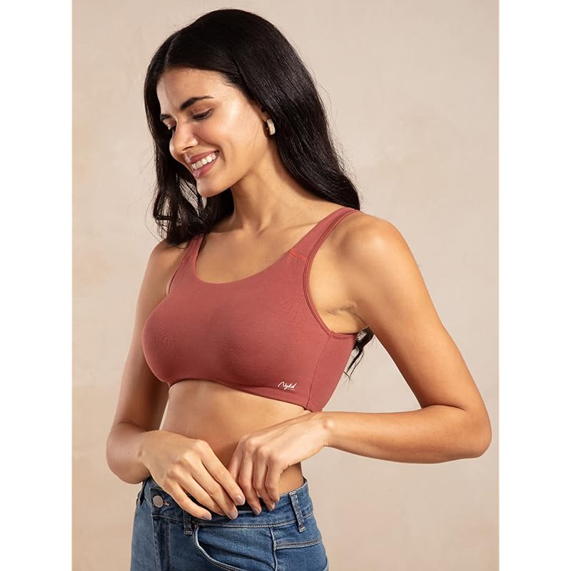 NYKD Soft Cup Easy Peasy Slip On Everyday Bra for Women, Wireless, Full Coverage, Support Shaper, Non Padded Sports Bra S червоний
NYKD Soft Cup Easy Peasy Slip On Everyday Bra for Women, Wireless, Full Coverage, Support Shaper, Non Padded Sports Bra S червоний