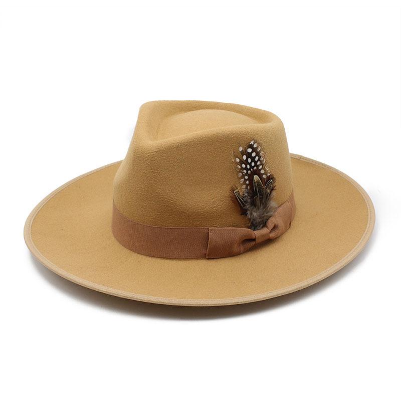 Water Drop Top Jazz Big Brim Hemming Top Hat Woolen Warm British Duchess Hat M(56-58cm) верблюд
Water Drop Top Jazz Big Brim Hemming Top Hat Woolen Warm British Duchess Hat M(56-58cm) верблюд