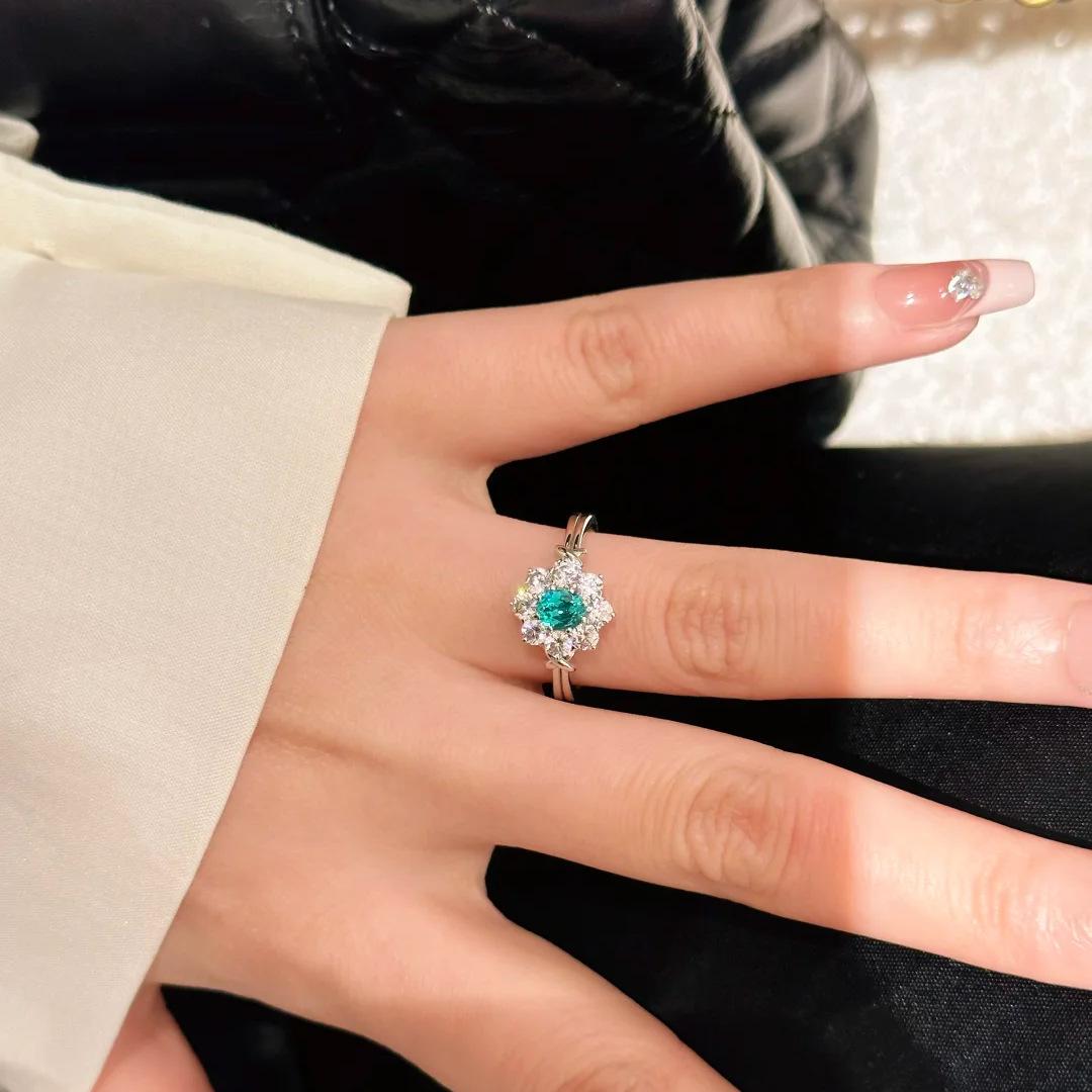 2026 High-end Woven Design Paraiba Ring, Light Luxury Aquamarine Earrings, Colorful Treasure Set, High Carbon Diamond Ear Buckle. Resizable
2026 High-end Woven Design Paraiba Ring, Light Luxury Aquamarine Earrings, Colorful Treasure Set, High Carbon Diamond Ear Buckle. Resizable