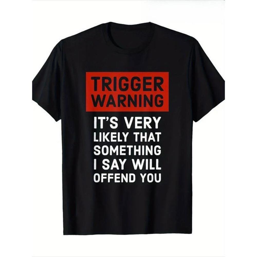 European Sizes Men s Funny _TRIGGER WARNING_ Full-Body Print T-Shirt - Humorous Sarcastic Novelty Tee for Parties XXXXXL чорний
European Sizes Men s Funny _TRIGGER WARNING_ Full-Body Print T-Shirt - Humorous Sarcastic Novelty Tee for Parties XXXXXL чорний