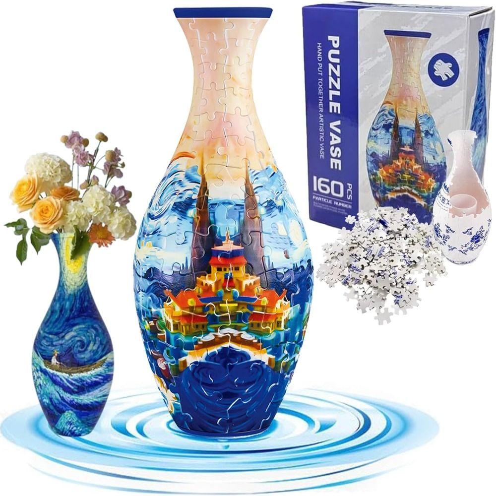 160 Curved Plastic Puzzle 3D Puzzlef Flower Vase Flower Arrangements Puzzle Kit for Adults B
160 Curved Plastic Puzzle 3D Puzzlef Flower Vase Flower Arrangements Puzzle Kit for Adults B
