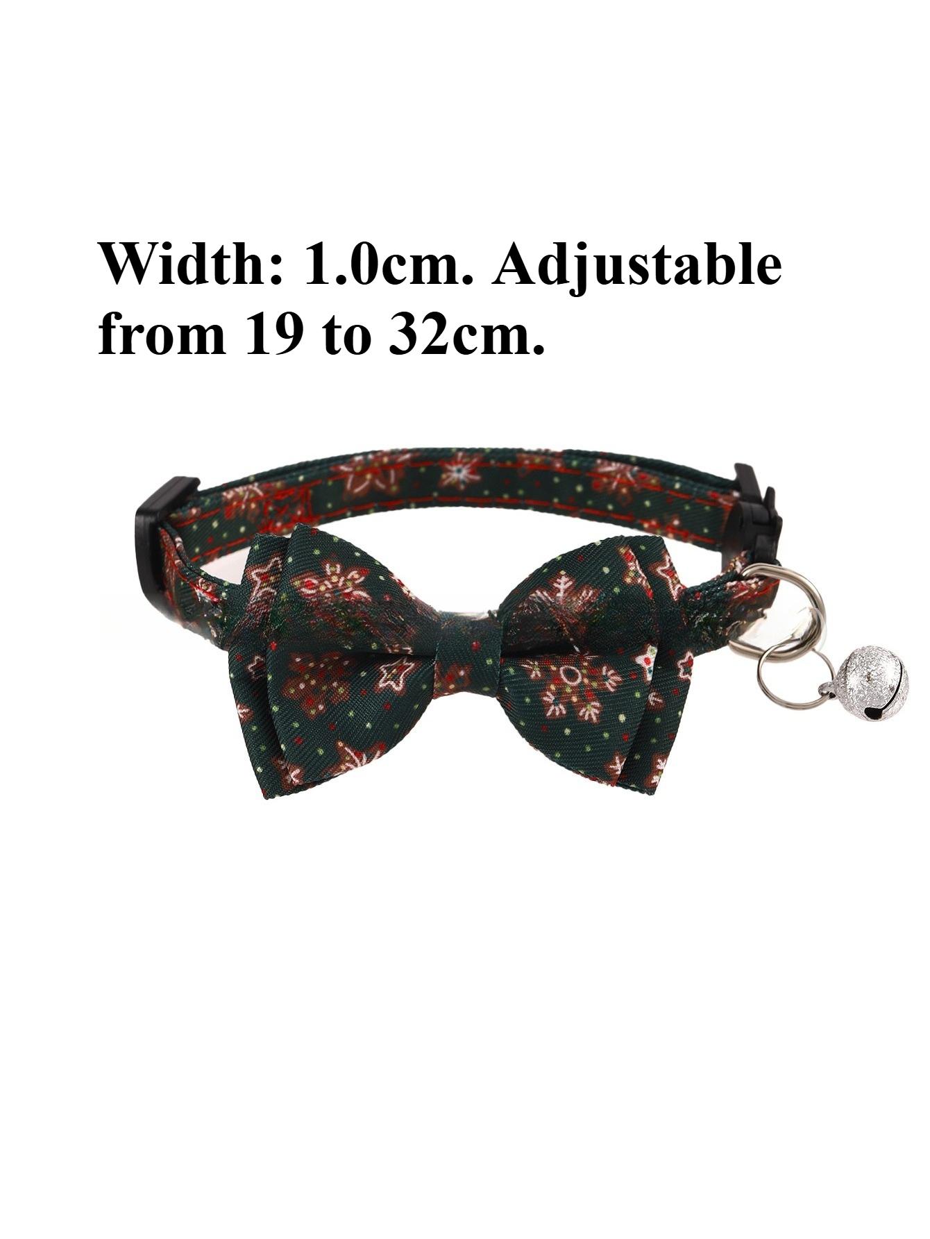 Bowknot Cat Collar with Bell Christmas Cat Collar for Small Medium Dog Adjustable Double Bowtie Detachable Bell Cat Collar 19-32cm зелений
Bowknot Cat Collar with Bell Christmas Cat Collar for Small Medium Dog Adjustable Double Bowtie Detachable Bell Cat Collar 19-32cm зелений