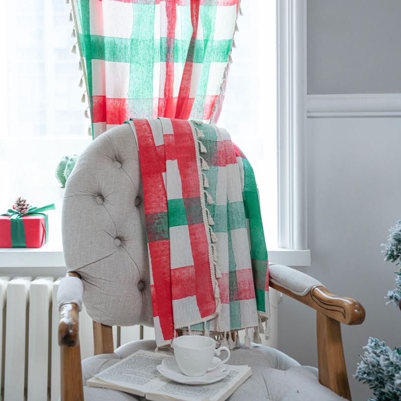 American Cotton Linen Red Green Checkered Curtain Dining Room Living Room Semi-blackout Drape Christmas Decoration Valance W150 x H45cm&Punching
American Cotton Linen Red Green Checkered Curtain Dining Room Living Room Semi-blackout Drape Christmas Decoration Valance W150 x H45cm&Punching