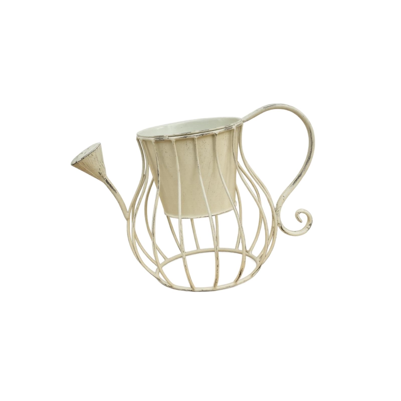 Metal Wire Frame Watering Can Shaped Flower Pot Holder Decorative Garden Planter Container for Indoor Outdoor Use One Size білий
Metal Wire Frame Watering Can Shaped Flower Pot Holder Decorative Garden Planter Container for Indoor Outdoor Use One Size білий