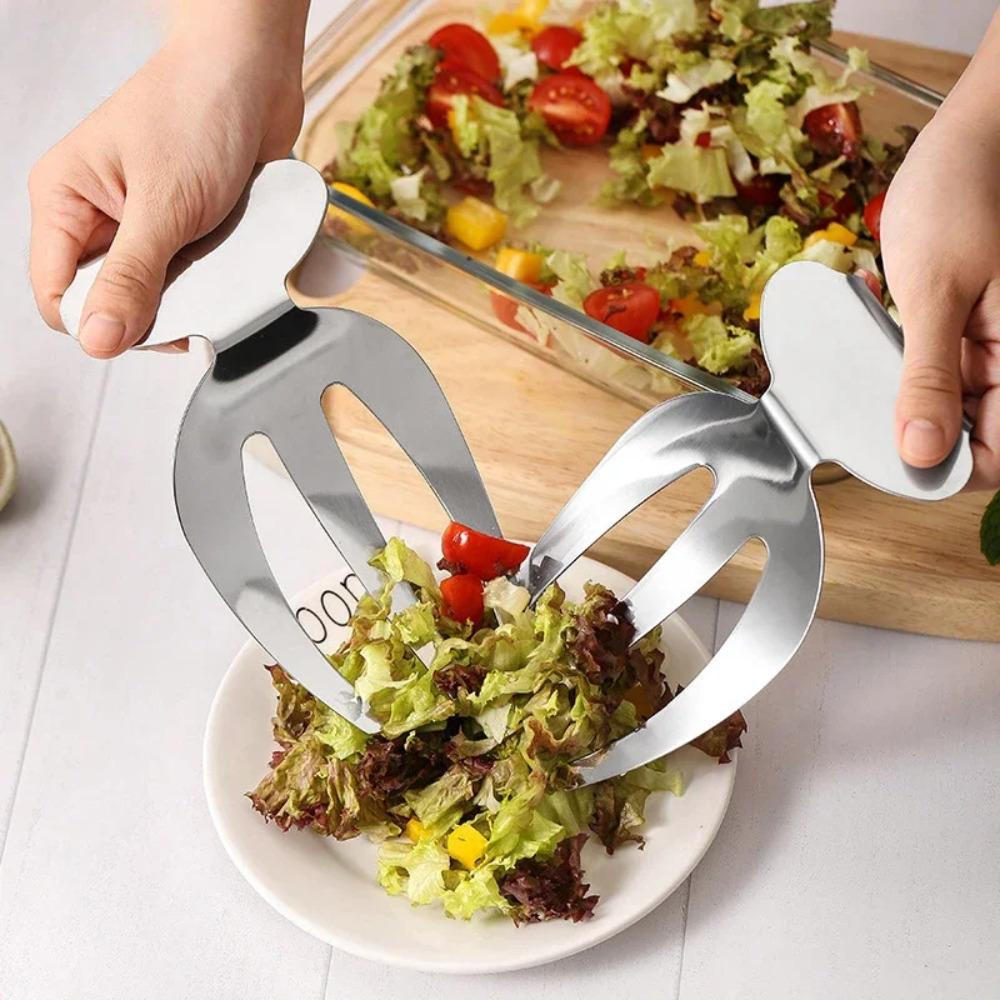 Stainless steel fruit salad mixer salad tool three-finger creative salad fork claw kitchen gadget
Stainless steel fruit salad mixer salad tool three-finger creative salad fork claw kitchen gadget