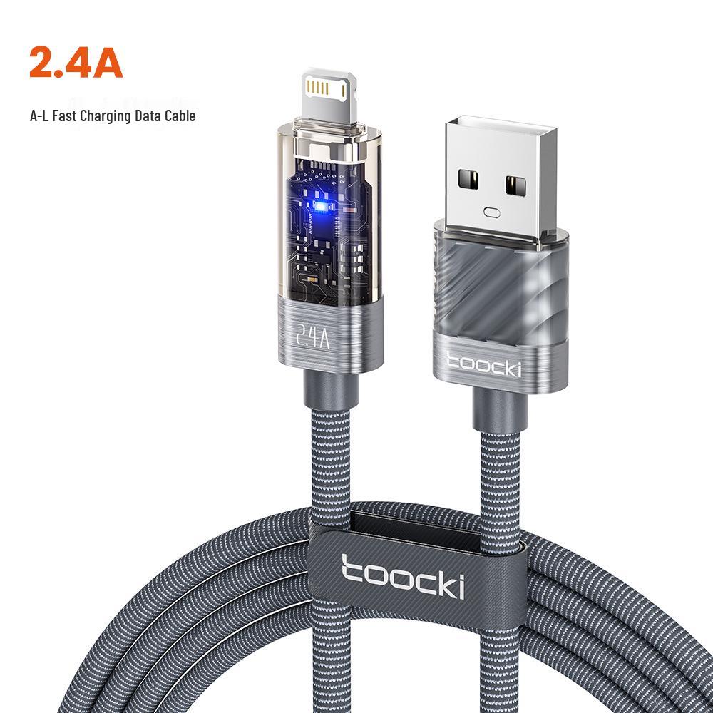 Toocki 12W Fast Charging Cable 2.4A for Apple iPhone 14/13/12 1 meter
Toocki 12W Fast Charging Cable 2.4A for Apple iPhone 14/13/12 1 meter