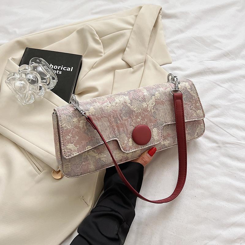 Women s bags are now popular niche design embroidered armpit bags women s new high-end single shoulder baguette bags рожевий
Women s bags are now popular niche design embroidered armpit bags women s new high-end single shoulder baguette bags рожевий