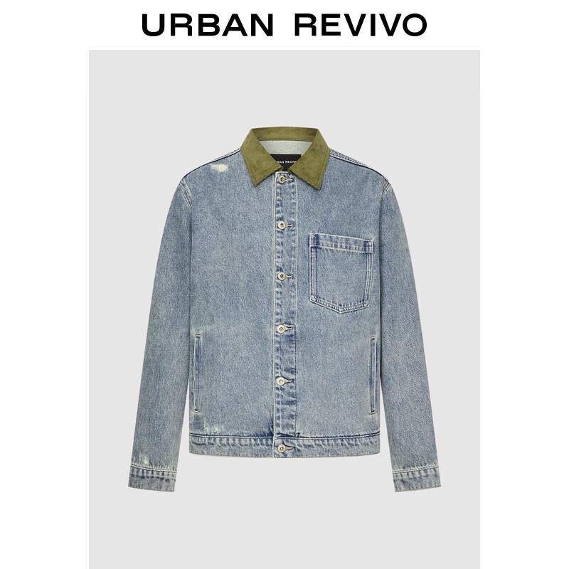 UR2025 Men s Washed Distressed Color-Block Denim Jacket XL
UR2025 Men s Washed Distressed Color-Block Denim Jacket XL