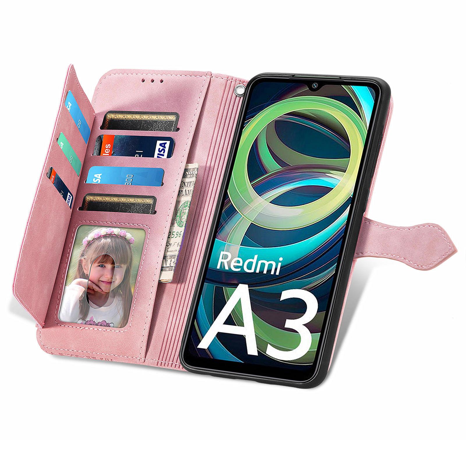For Xiaomi Redmi A3/Poco C61 4G Zipper Wallet Case with Strap Flower Imprint PU Leather Phone Cover Pink
For Xiaomi Redmi A3/Poco C61 4G Zipper Wallet Case with Strap Flower Imprint PU Leather Phone Cover Pink