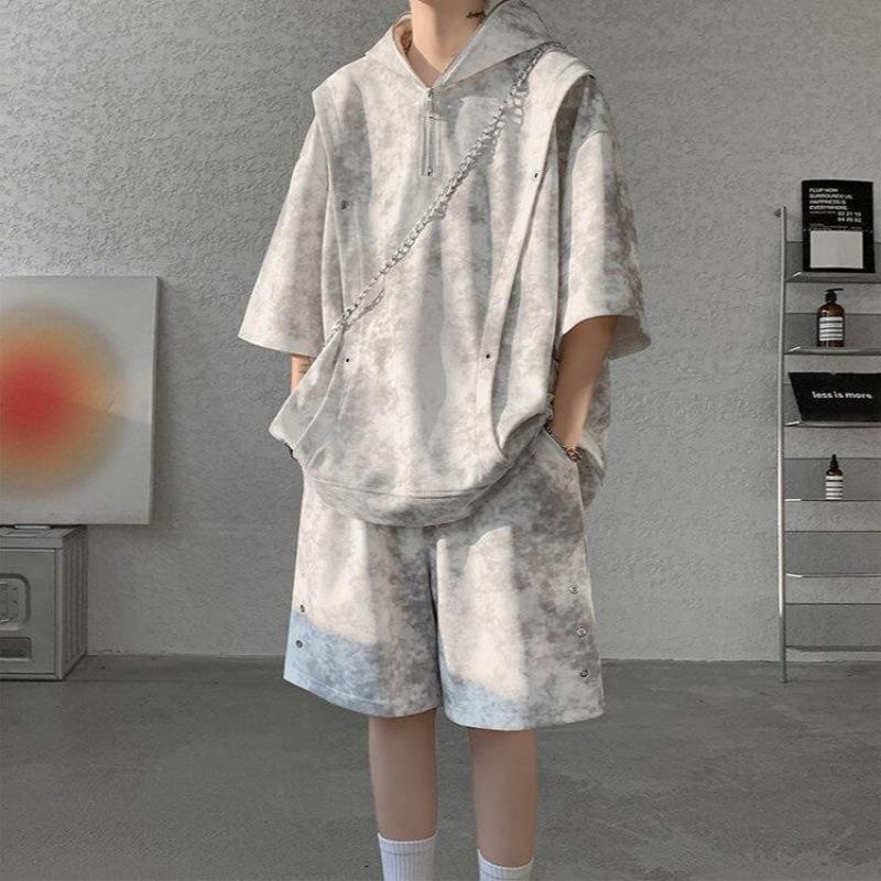 Men Summer Cargo Style Set Casual Hooded Short Sleeve T-Shirt +Shorts Loose Pullover Handsome Tracksuits 4XL білий
Men Summer Cargo Style Set Casual Hooded Short Sleeve T-Shirt +Shorts Loose Pullover Handsome Tracksuits 4XL білий